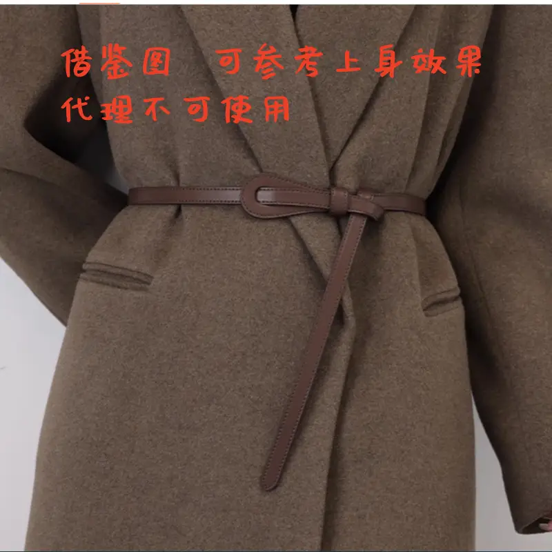 Two-Layer Cowhide Belt for Women's Dress Shirt - Image 8