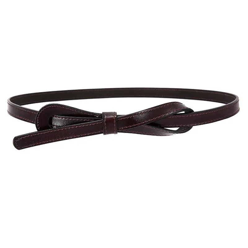 Two-Layer Cowhide Belt for Women's Dress Shirt - Image 9