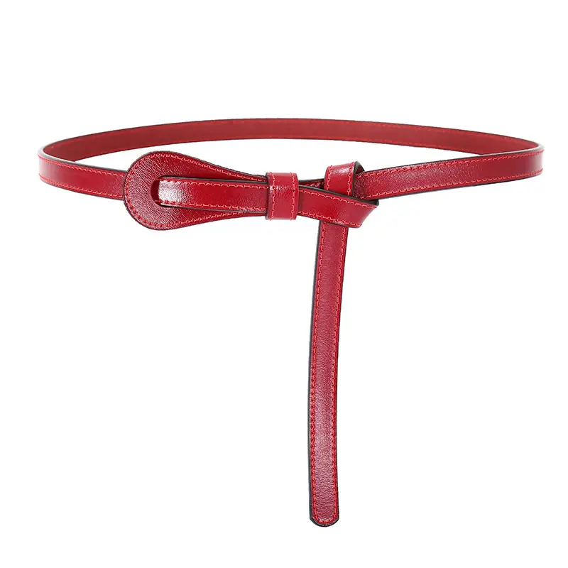 Two-Layer Cowhide Belt for Women's Dress Shirt