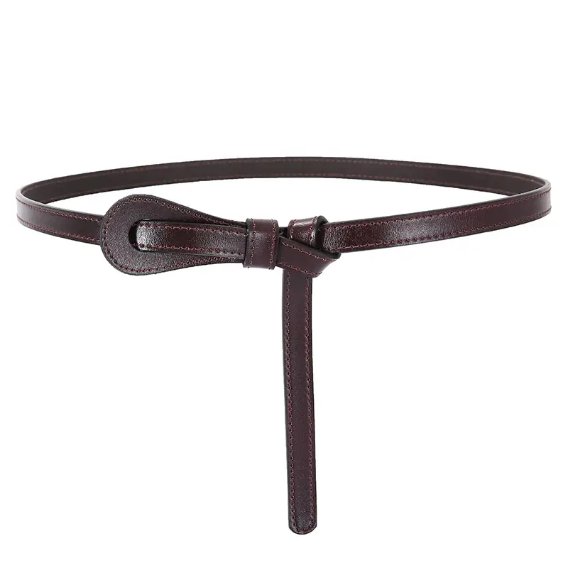 Two-Layer Cowhide Belt for Women's Dress Shirt - Image 4