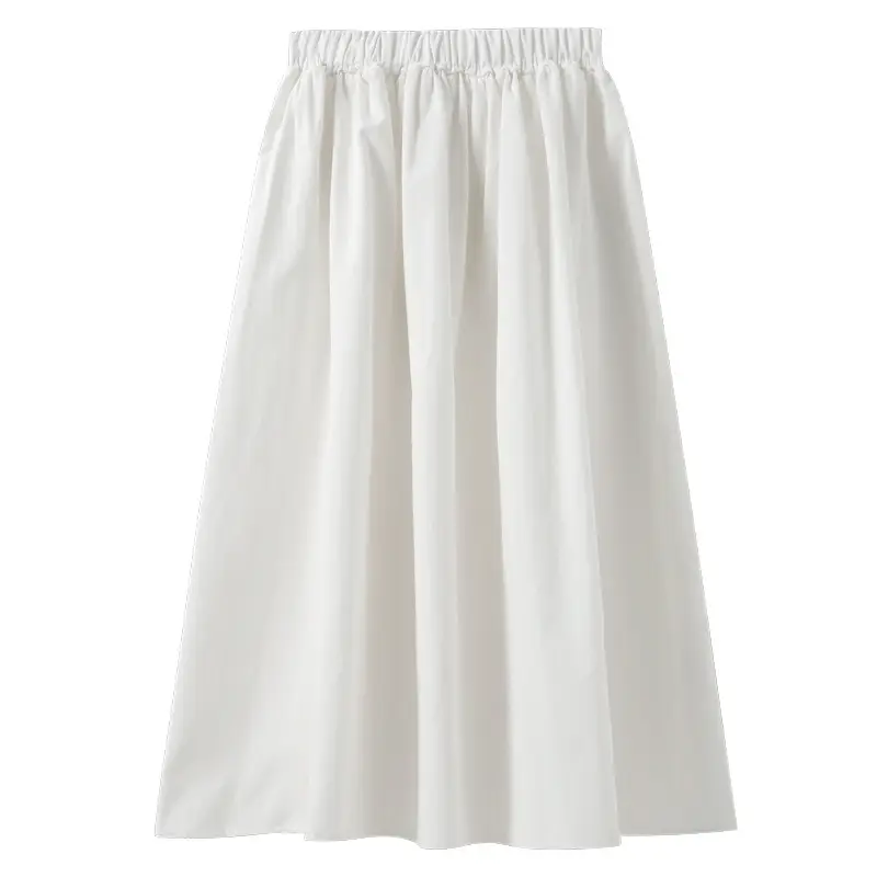 White A-Line High Waist Skirt for Women 2022 - Image 5