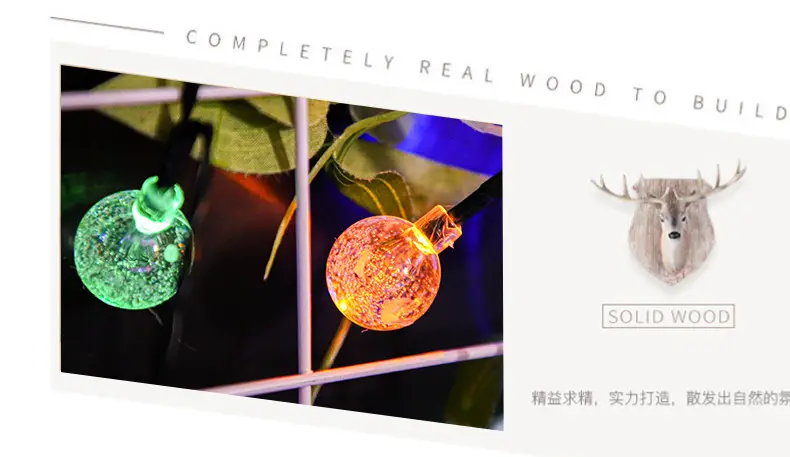 Solar Bubble Light String for Outdoor Camping & Decor — feature 18