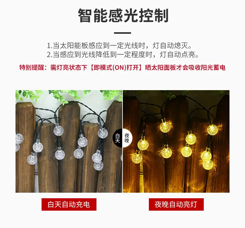 Solar Bubble Light String for Outdoor Camping & Decor — feature 6