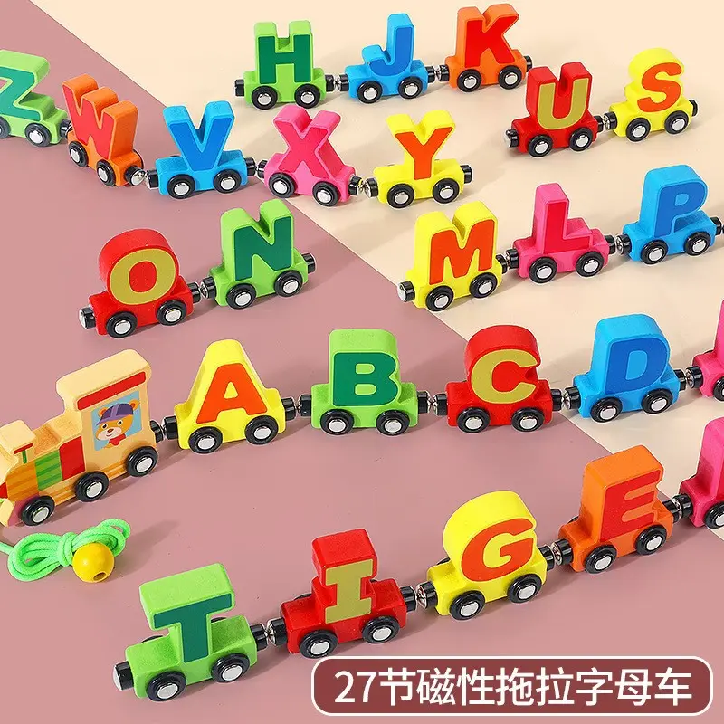 Magnetic Digital Car Train Toys for Kids 12 Colors - Image 6