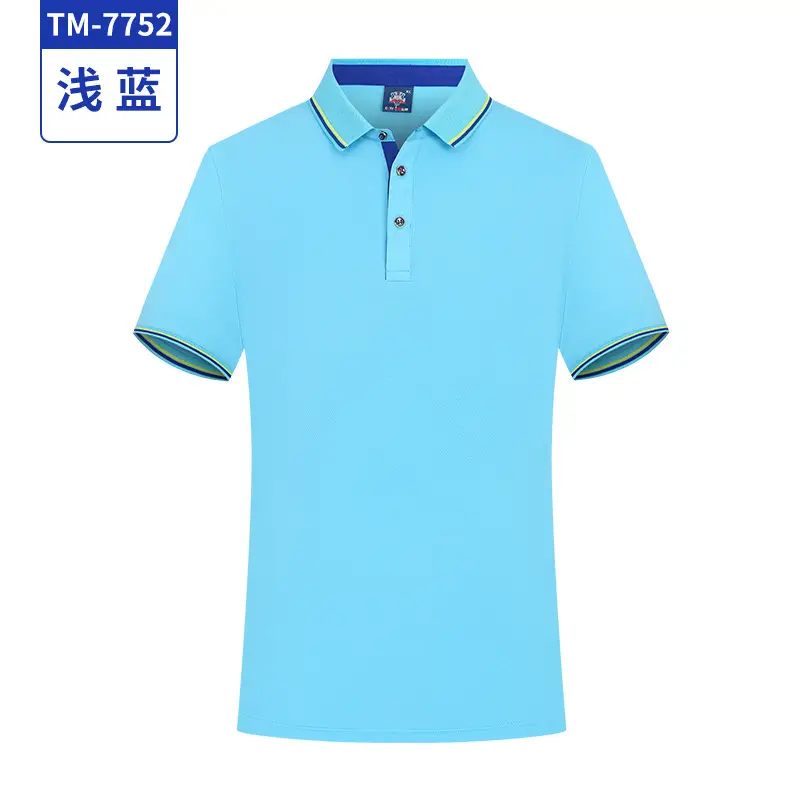 White Short Sleeve Polo Shirt with Logo Embroidery - Image 9