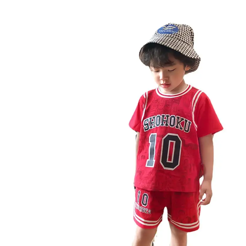 Kids Cartoon Shorts Suit 2025 Summer Korean Style