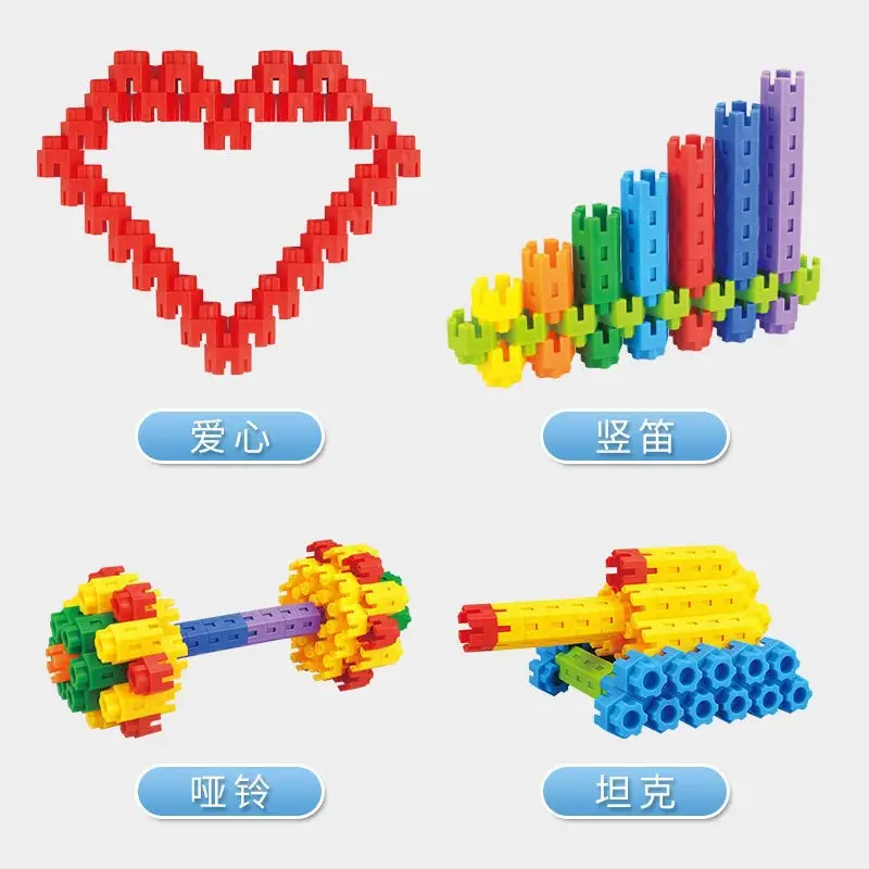 Children's Hexagon Building Blocks for Ages 3-6 - Image 2