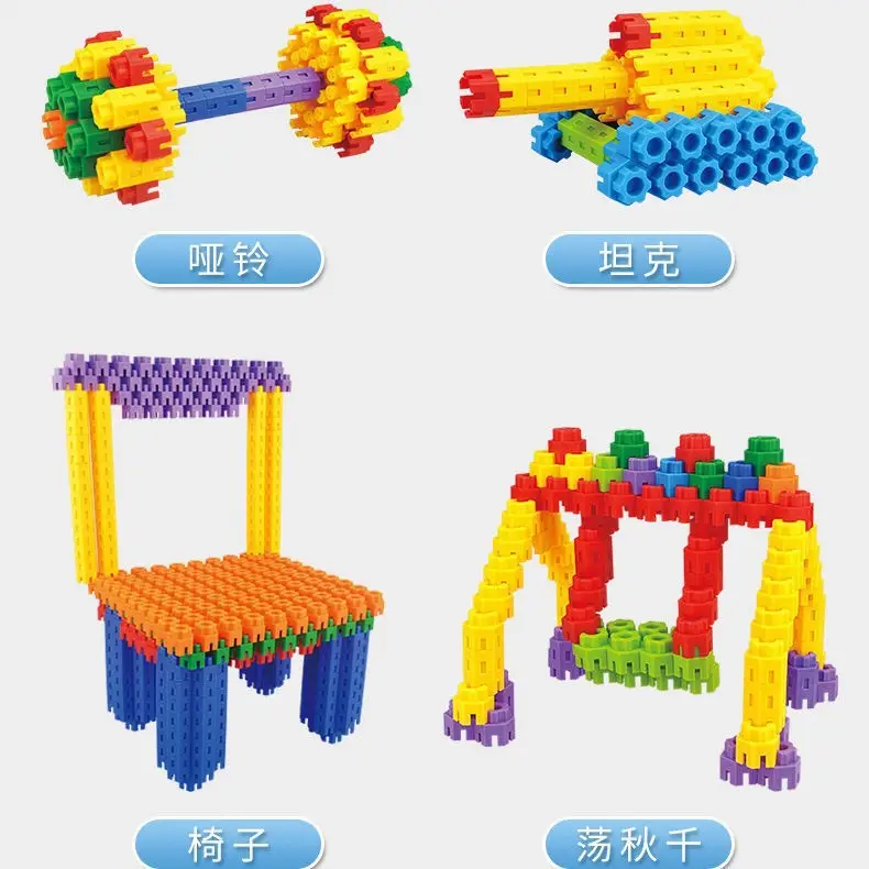 Children's Hexagon Building Blocks for Ages 3-6 - Image 3