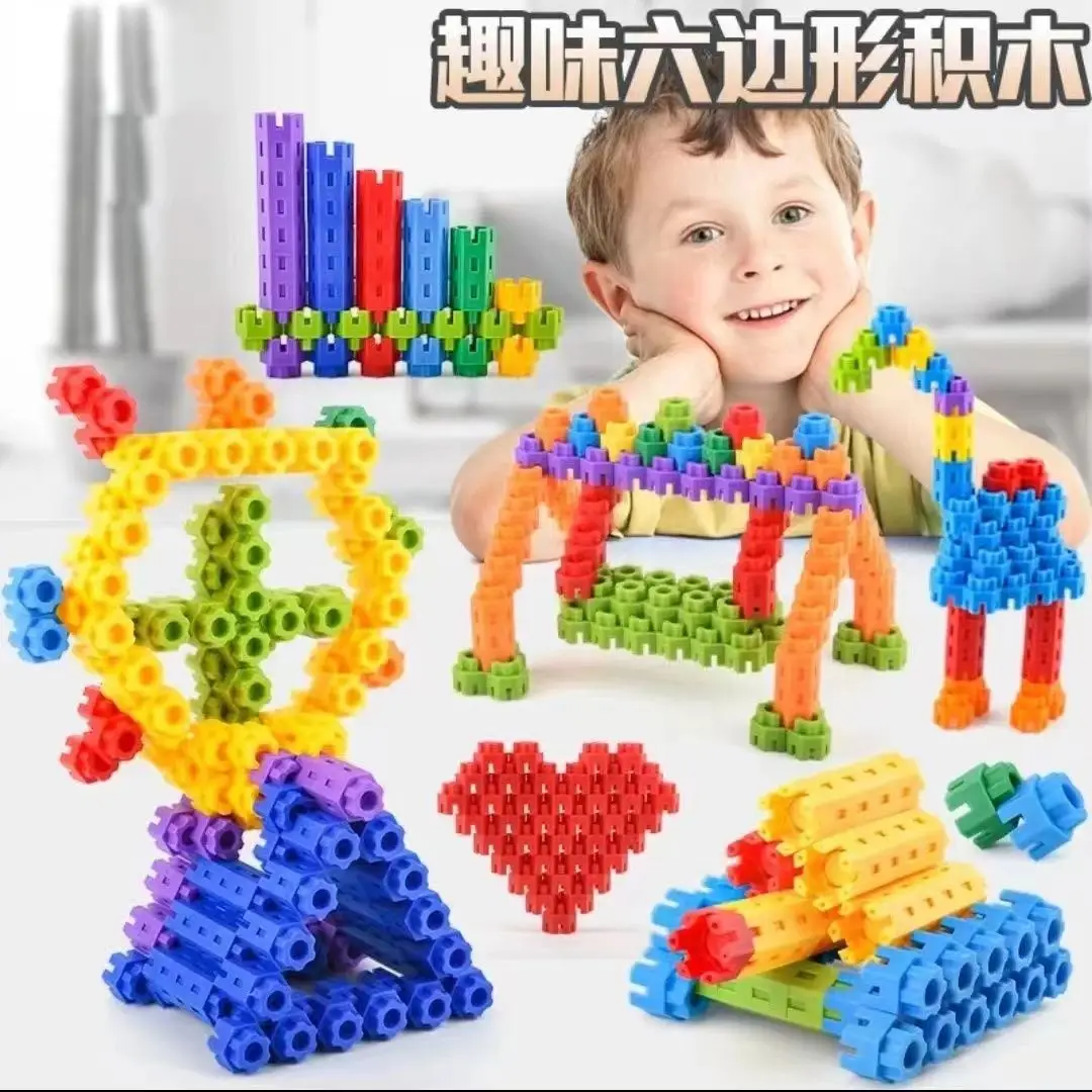 Children's Hexagon Building Blocks for Ages 3-6 - Image 5