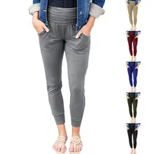 Women's Elastic Straight Leg Pants Beige Casual Summer — feature 15
