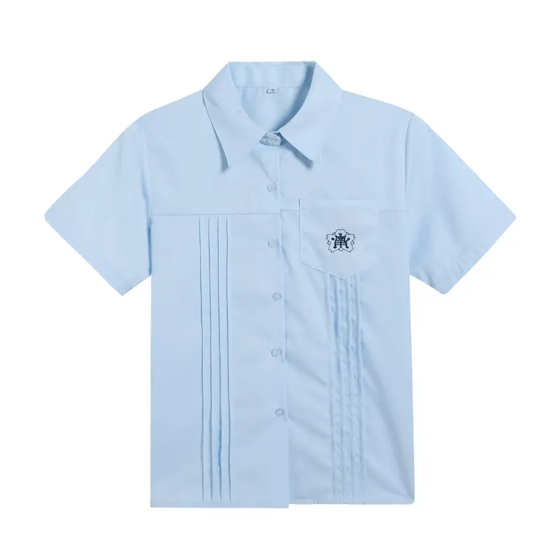 2022 Light Blue Japanese College Shirt Medium - Image 4