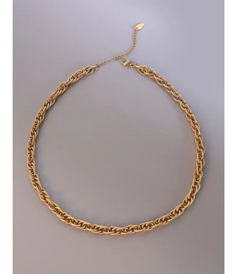 Italian Braided Chain Necklace Set for Women — feature 11