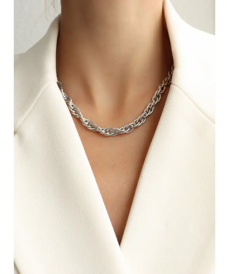 Italian Braided Chain Necklace Set for Women — feature 8