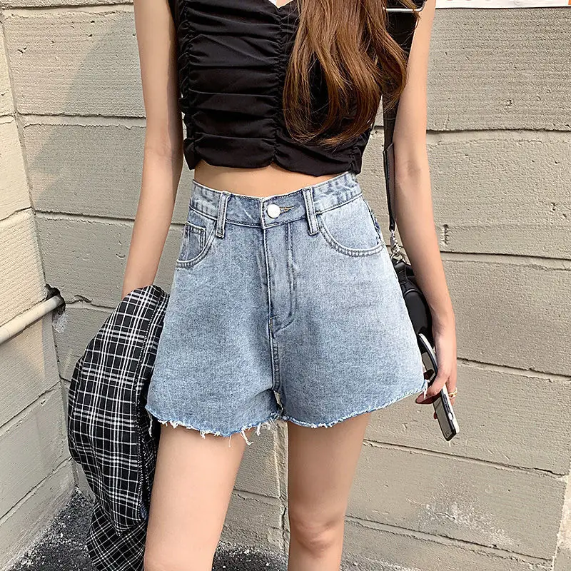 Women's Thin Denim Shorts High Waist Slimming 2021 - Image 6