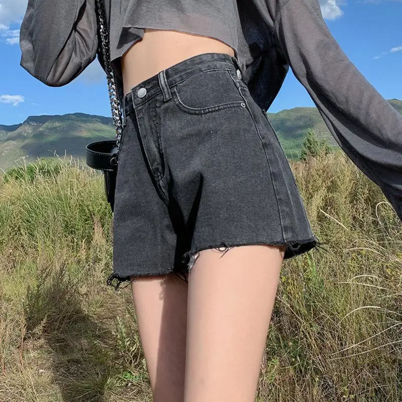Women's Thin Denim Shorts High Waist Slimming 2021 - Image 2