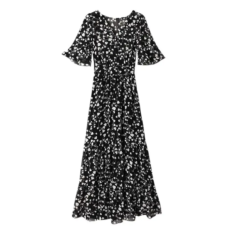 2021 Summer Floral Bell Sleeve Dress for Women - Image 18