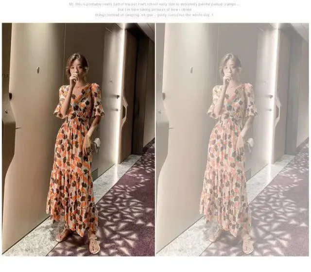 2021 Summer Floral Bell Sleeve Dress for Women — feature 8