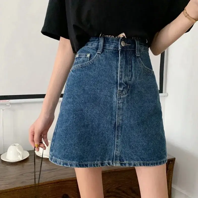 Black High Waist Denim Shorts for Women 2021 - Image 8