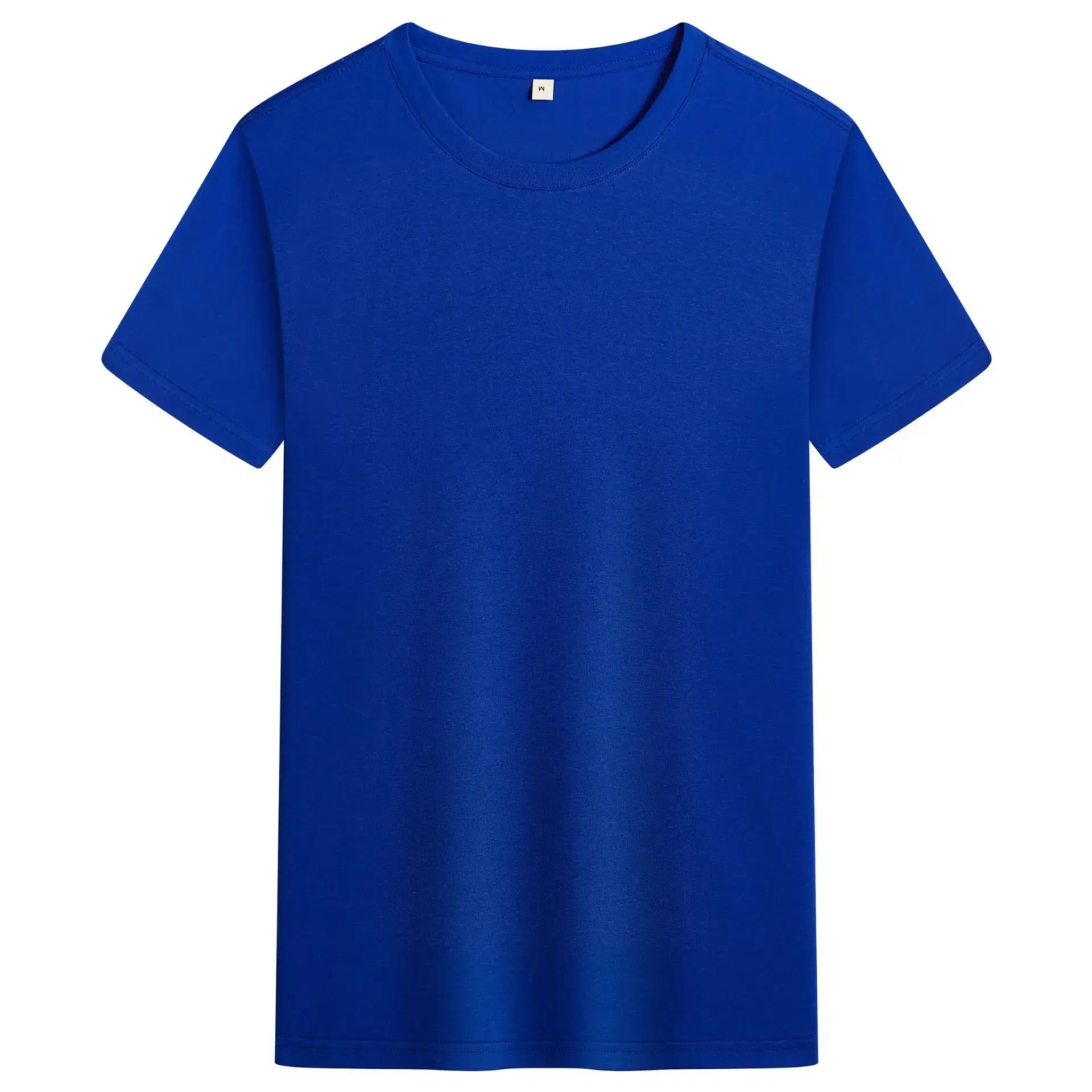 200g Blue Cotton T-Shirt Crew Neck Half Sleeve