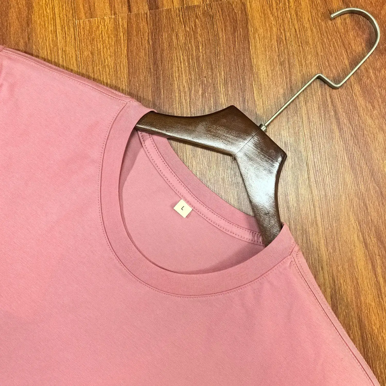 200g Blue Cotton T-Shirt Crew Neck Half Sleeve