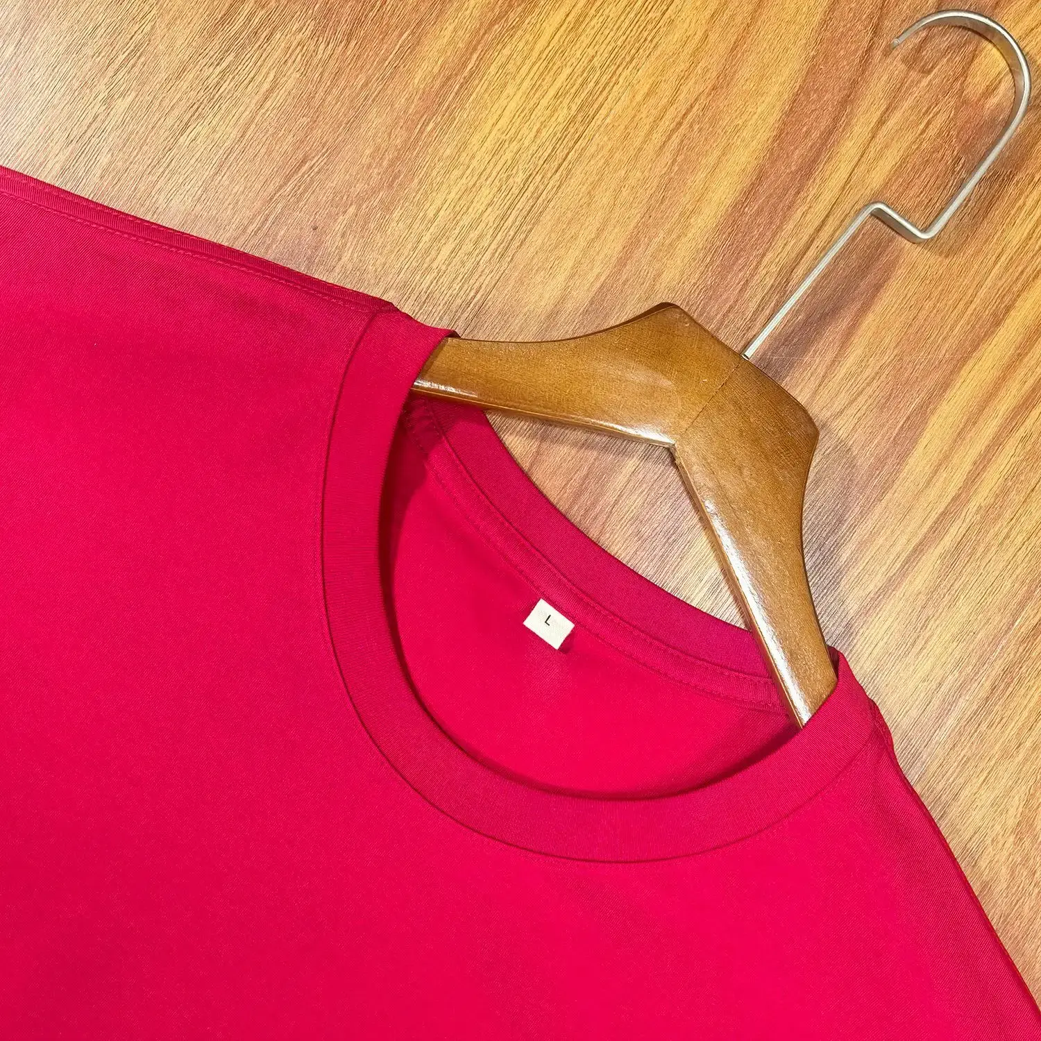200g Blue Cotton T-Shirt Crew Neck Half Sleeve