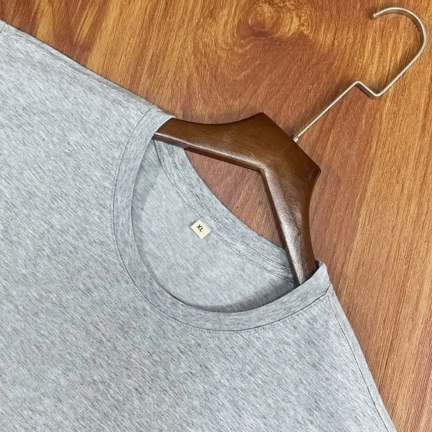 200g Blue Cotton T-Shirt Crew Neck Half Sleeve
