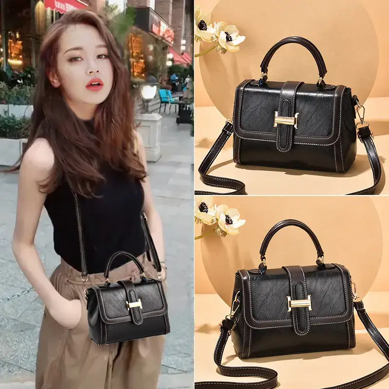 Summer Small Bag 2025 New Fashion Crossbody Bag Women's Trendy Internet Celebrity Pu Large Capacity Satchel Shoulder Bag Women's Bag