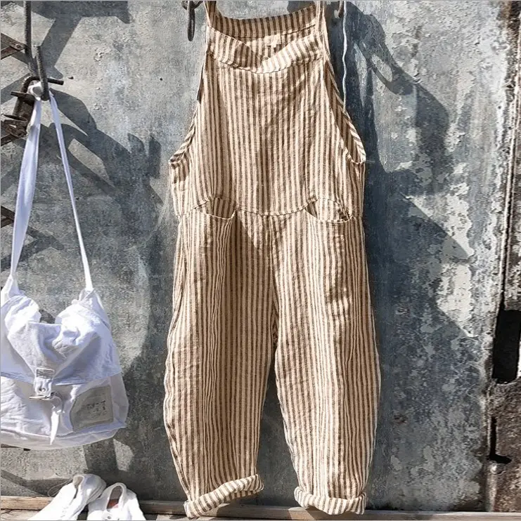 Women's Cotton Belted Pants Casual 2023 - Image 9