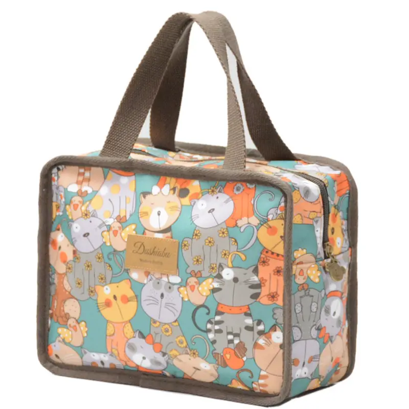 New Korean Style Waterproof Wash Bag Large Capacity Lunch Box Bag - Image 12