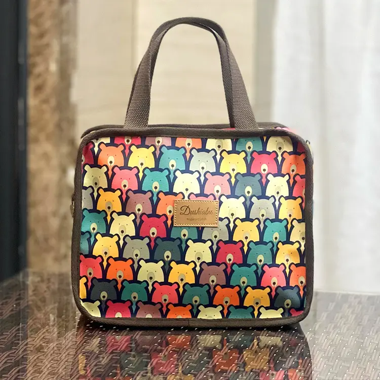 New Korean Style Waterproof Wash Bag Large Capacity Lunch Box Bag - Image 8