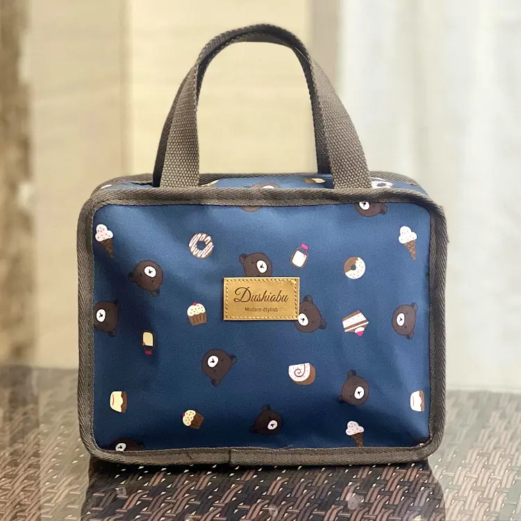 New Korean Style Waterproof Wash Bag Large Capacity Lunch Box Bag - Image 4