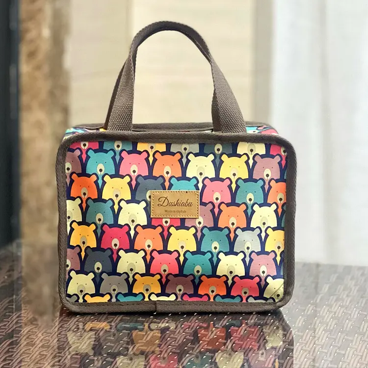 New Korean Style Waterproof Wash Bag Large Capacity Lunch Box Bag - Image 5