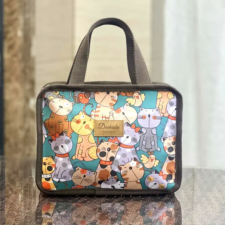 New Korean Style Waterproof Wash Bag Large Capacity Lunch Box Bag - Image 6