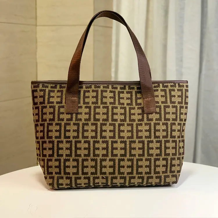 Black Checkered Korean Style Tote Bag Large Capacity - Image 5
