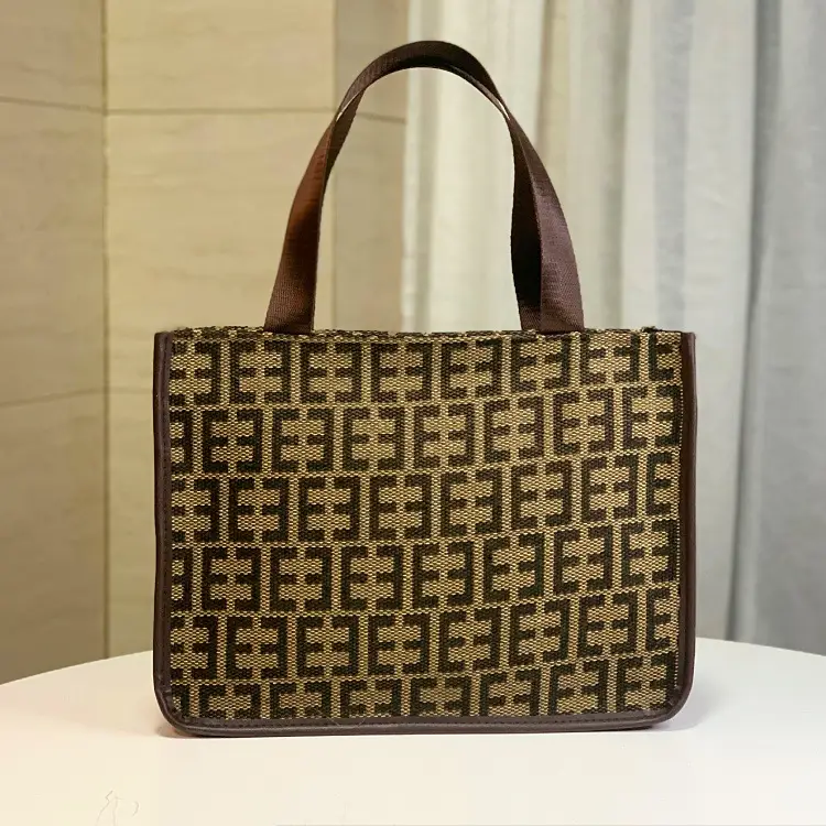 Black Checkered Korean Style Tote Bag Large Capacity - Image 6