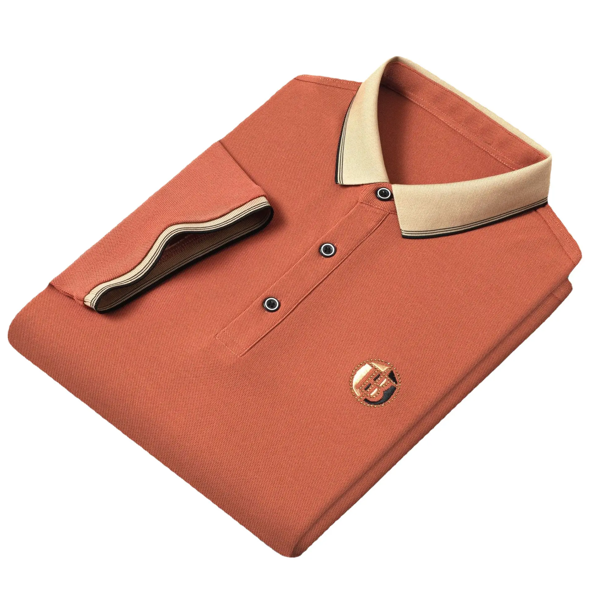 Men's White Polo Shirt Short Sleeve Lapel - Image 11