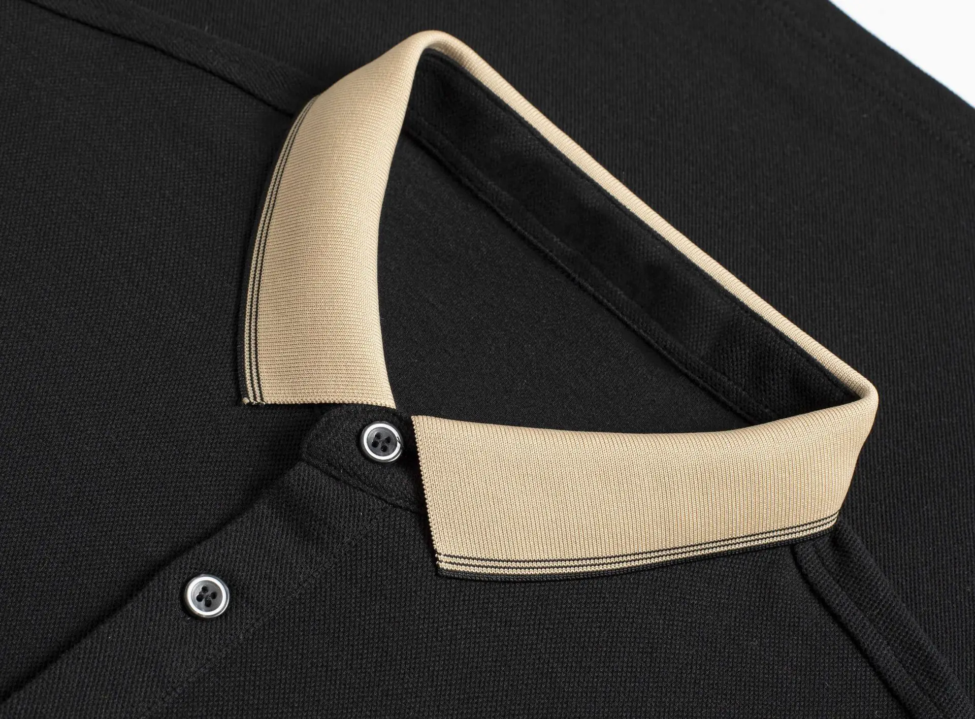 Men's White Polo Shirt Short Sleeve Lapel — feature 29