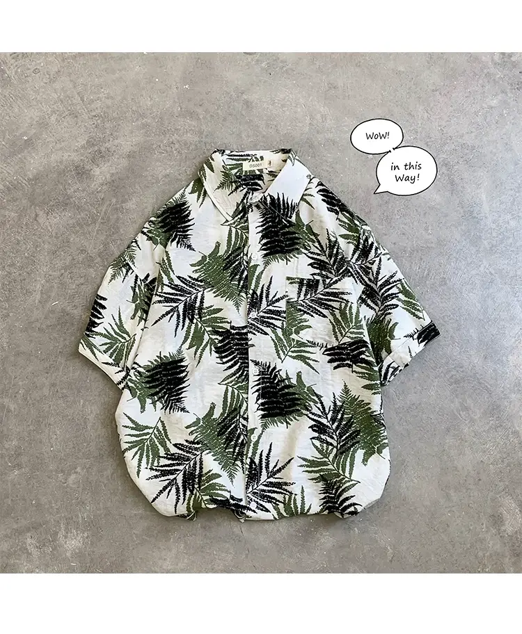 Hawaii Pineapple Print Short Sleeve Men Shirt Large — feature 10