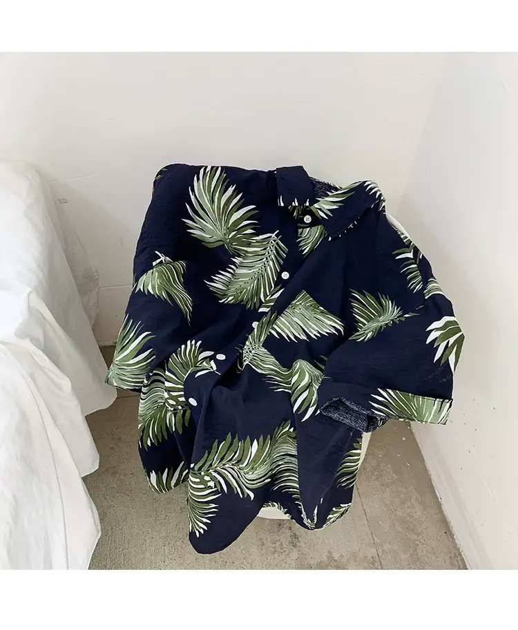 Hawaii Pineapple Print Short Sleeve Men Shirt Large — feature 16