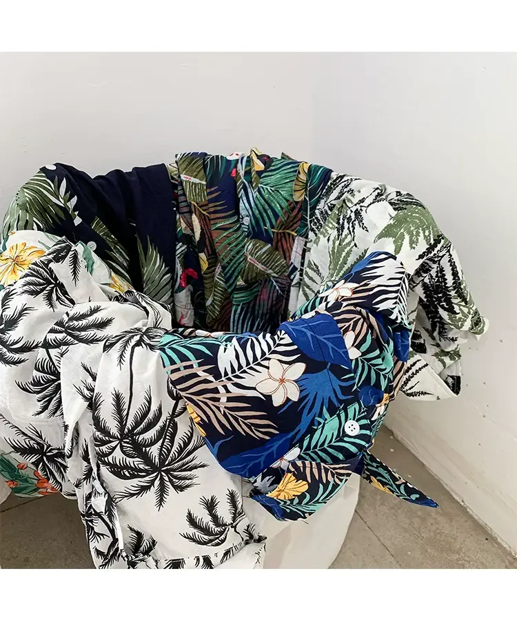 Hawaii Pineapple Print Short Sleeve Men Shirt Large — feature 22