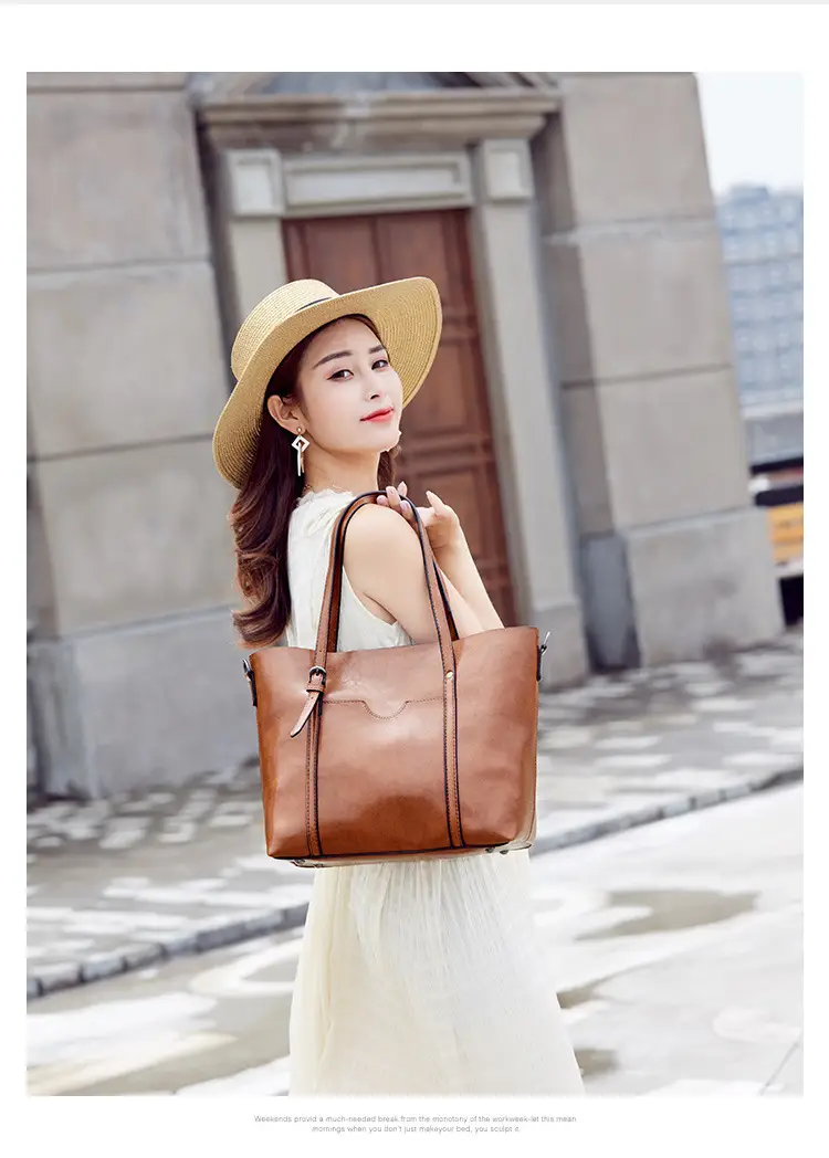 Brown Leather Shoulder Messenger Bag Large Capacity 2021 — feature 13