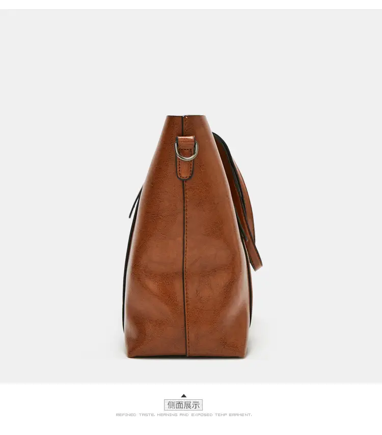 Brown Leather Shoulder Messenger Bag Large Capacity 2021 — feature 18