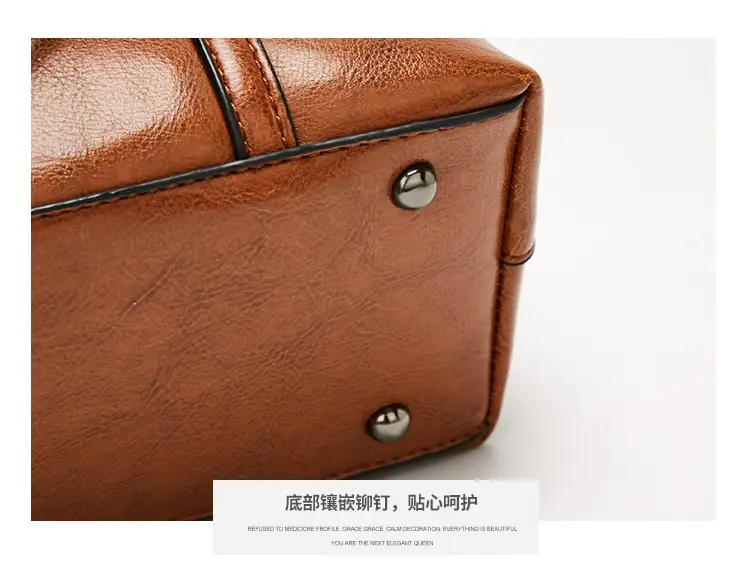 Brown Leather Shoulder Messenger Bag Large Capacity 2021 — feature 25
