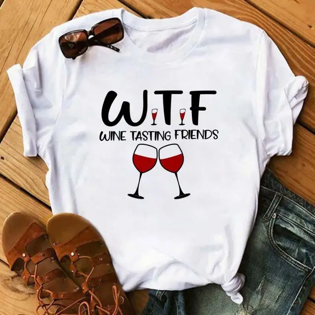 Women Printed T-Shirt with High Heels Rose & Lipstick Design - Image 6