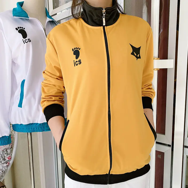 Black Wolf Cosplay Volleyball Jacket for Girls