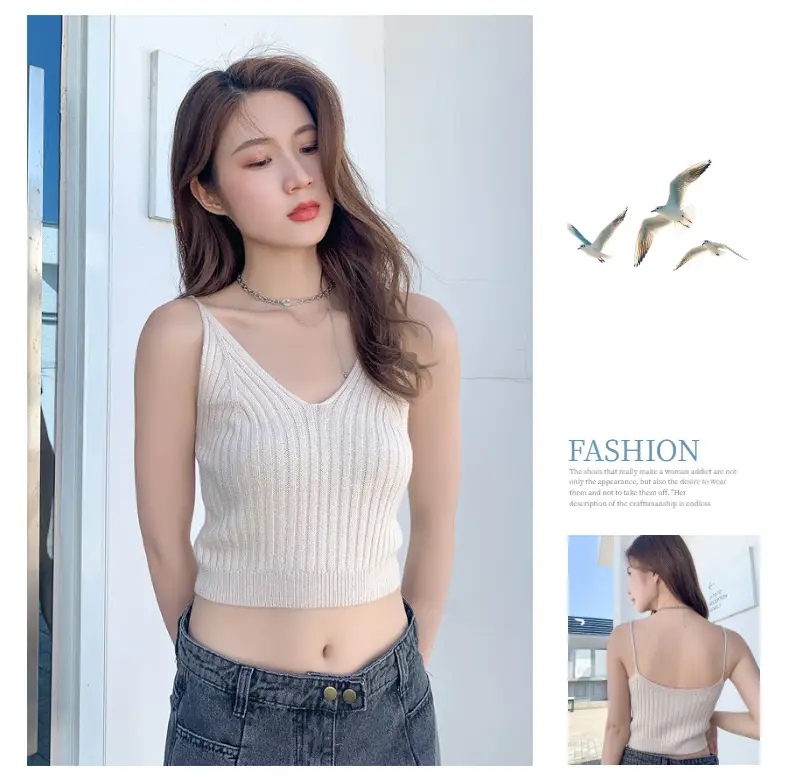Hot Girl V-Neck Camisole Women's Summer — feature 11