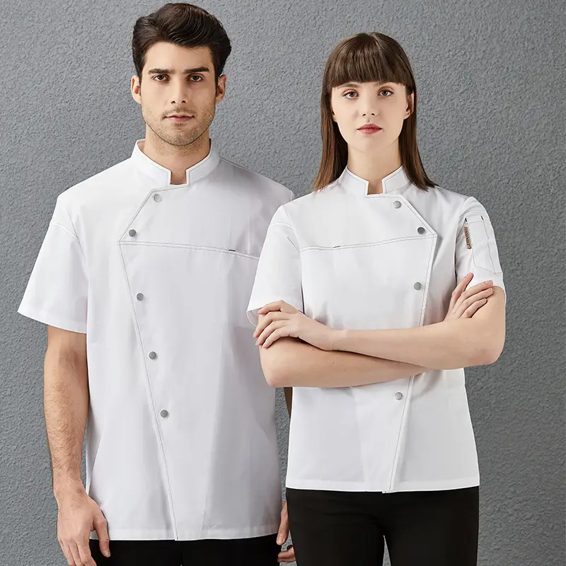 Men & Women Black Button-Up Pastry Overalls Set - Image 6