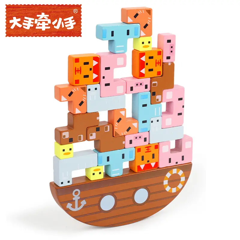Wooden Stacked Balancing Toys for Kids Educational Play - Image 5