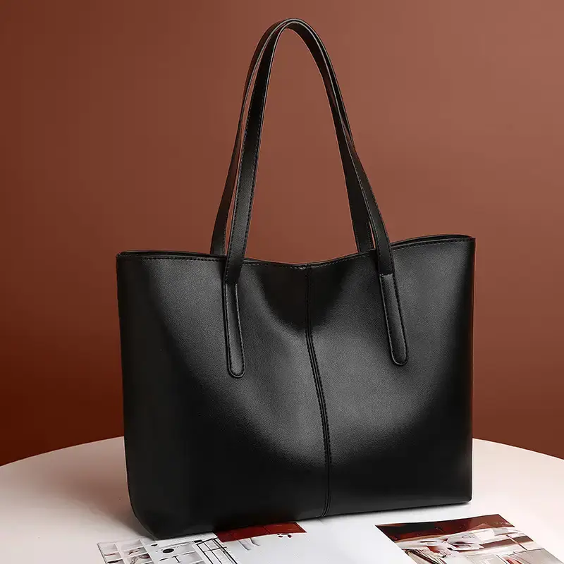 Green Leather Tote Bag for Women 2021 - Image 6