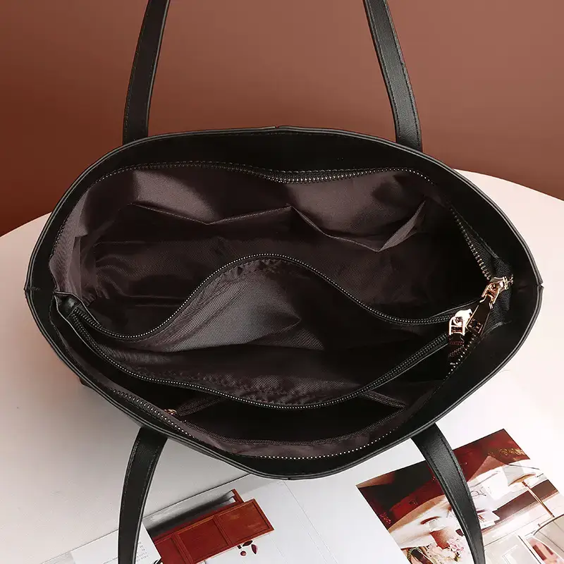 Green Leather Tote Bag for Women 2021 - Image 8